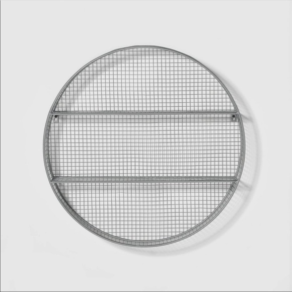 Pillowfort Pewter Metal Circle Shelf - Picture 1 of 6